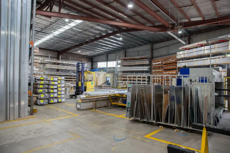 A modern warehouse managed with WareOS